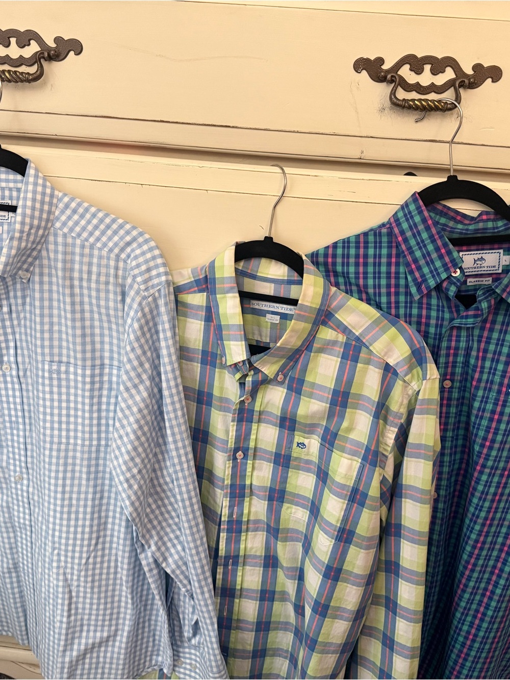 Southern Tide Cotton Plaid Button-Down Shirts-3.